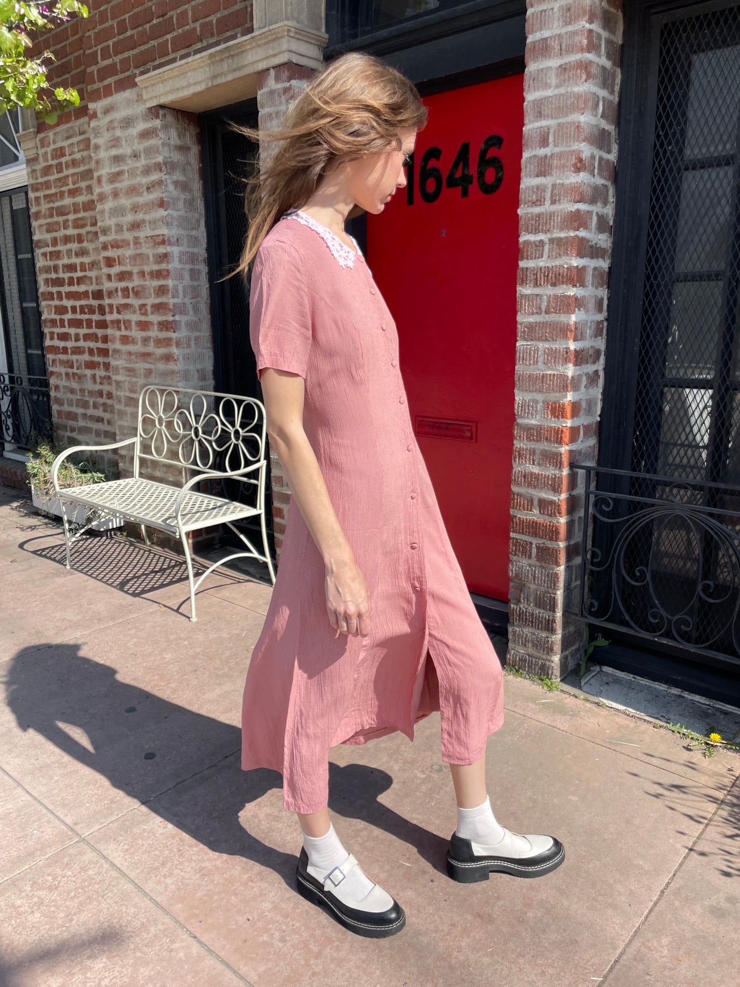 Red Gingham Dress (S)