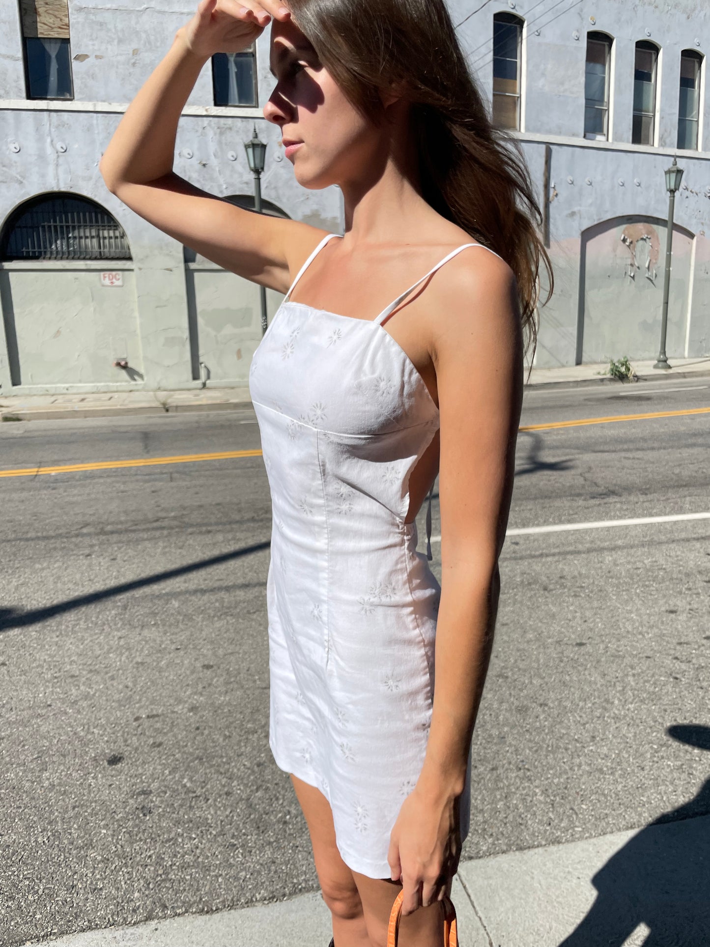 Y2K White Mini Dress (S)