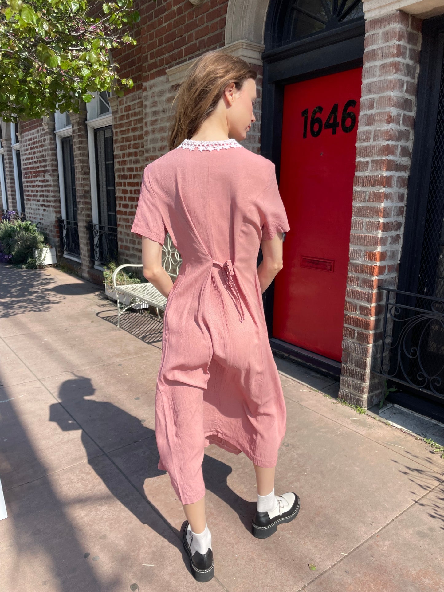 Red Gingham Dress (S)