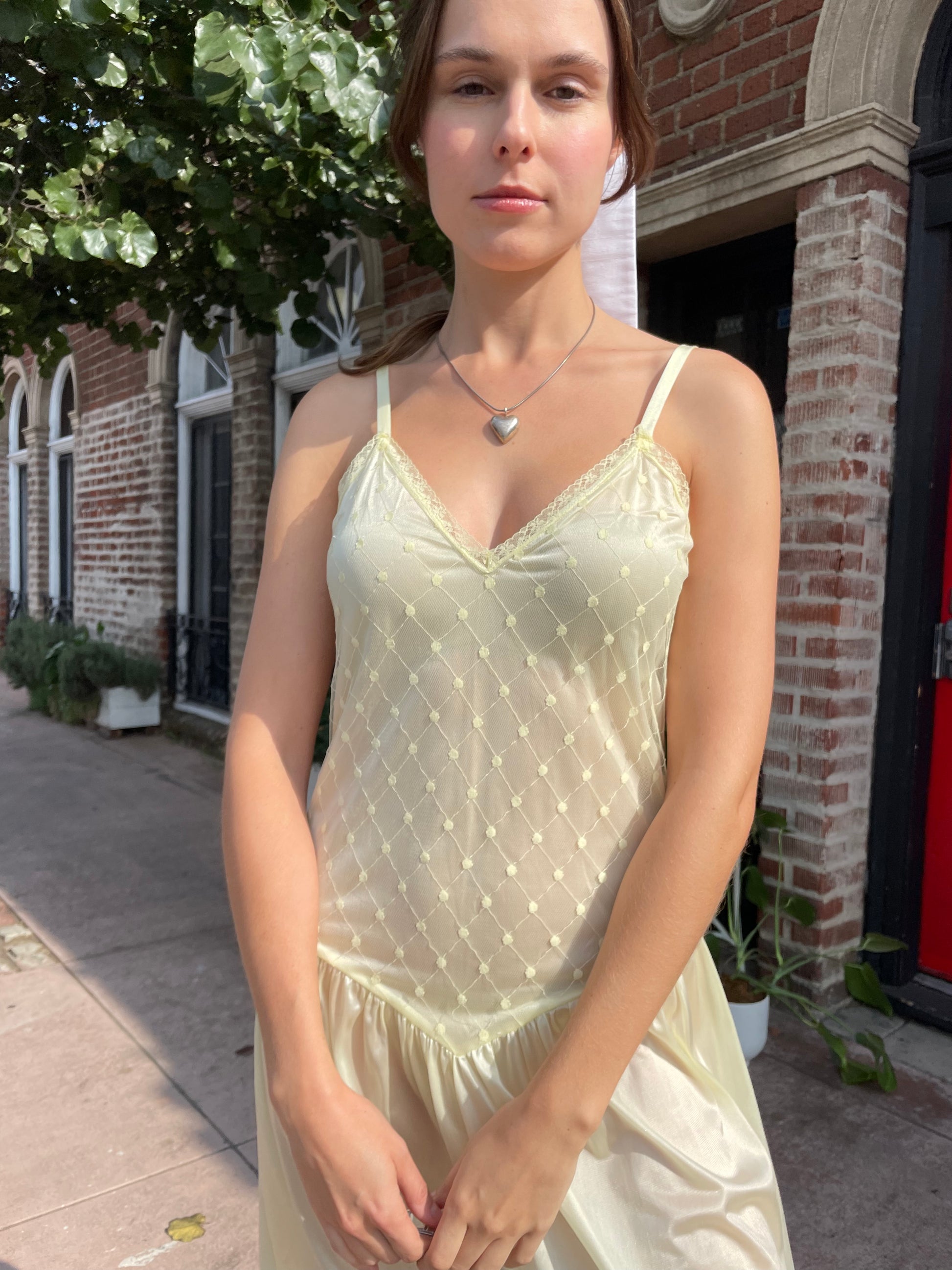 girl in yellow buttercup dress