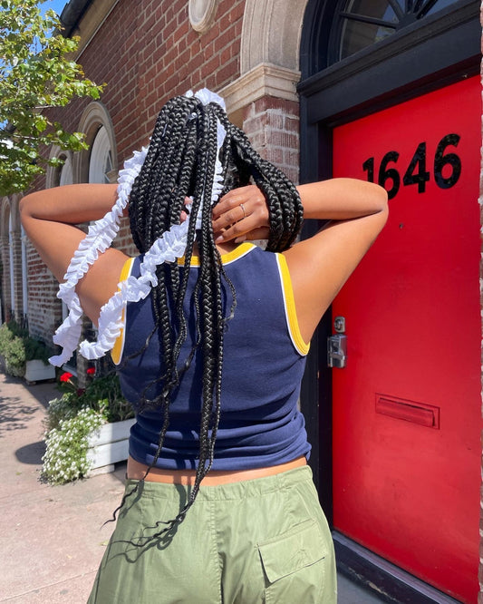 Navy Racerback Tank Top (L)