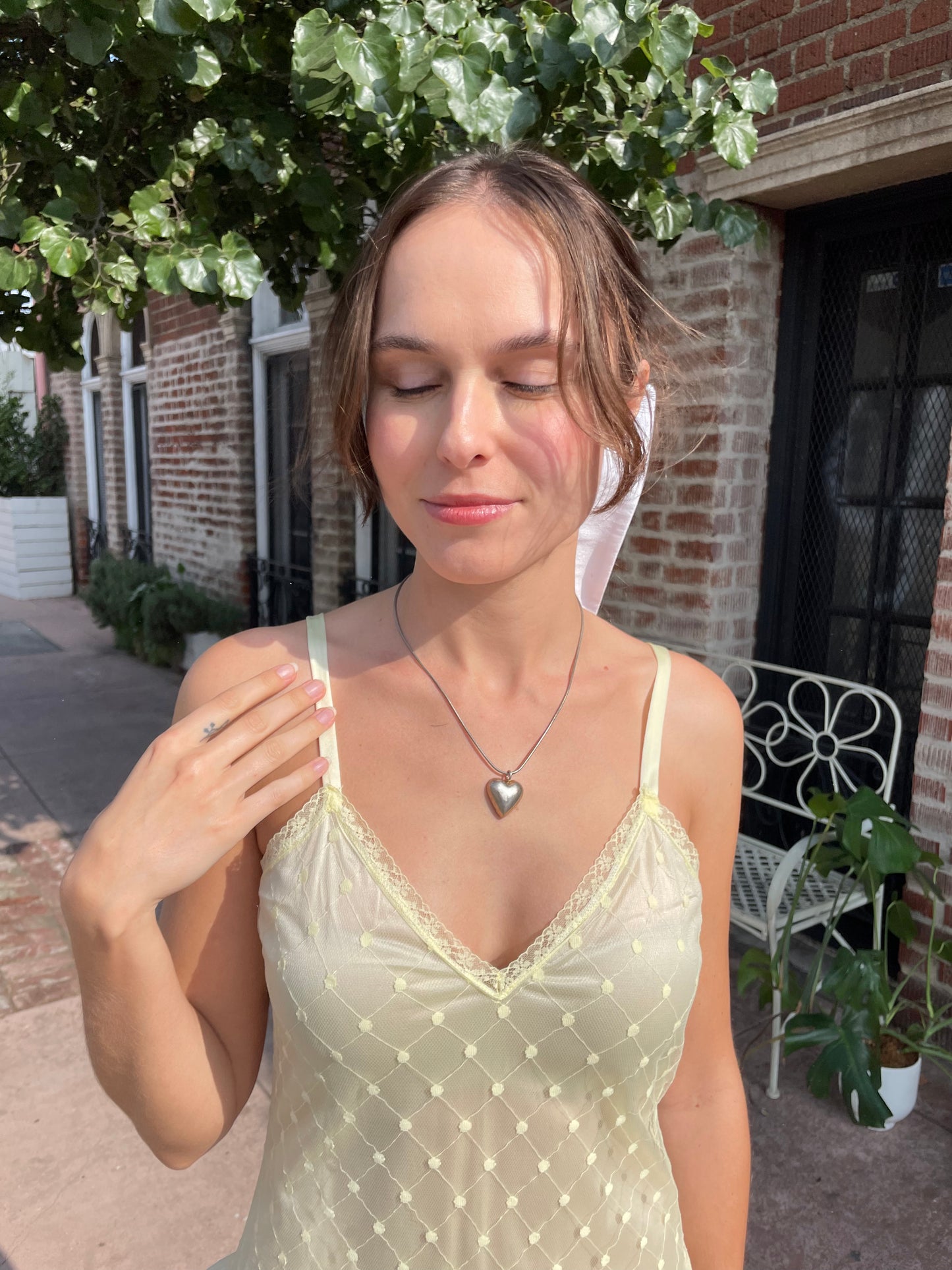 girl in yellow buttercup dress