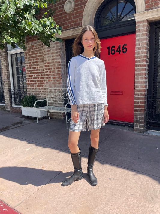 girl in white long sleeve top