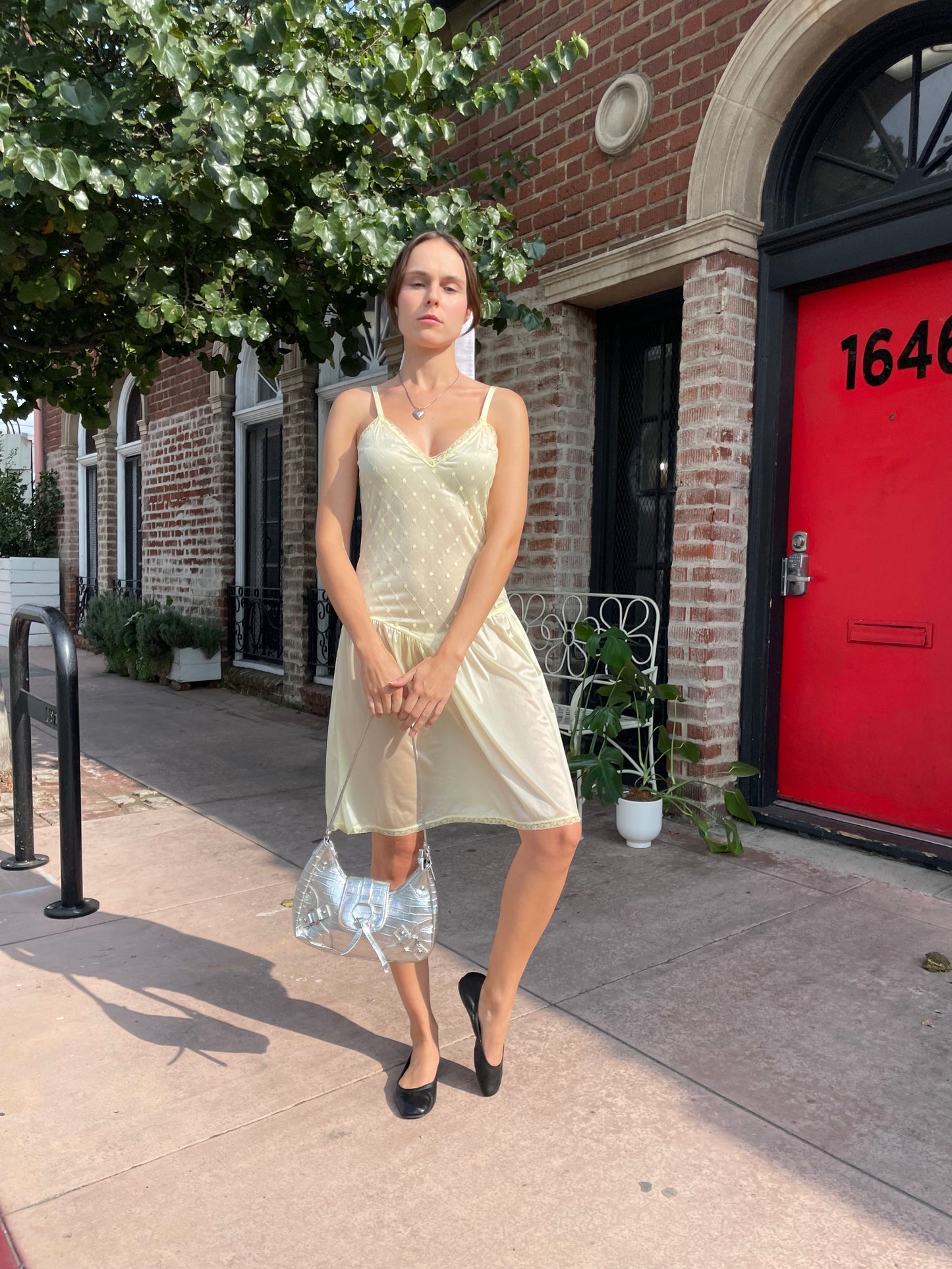 girl in yellow buttercup dress