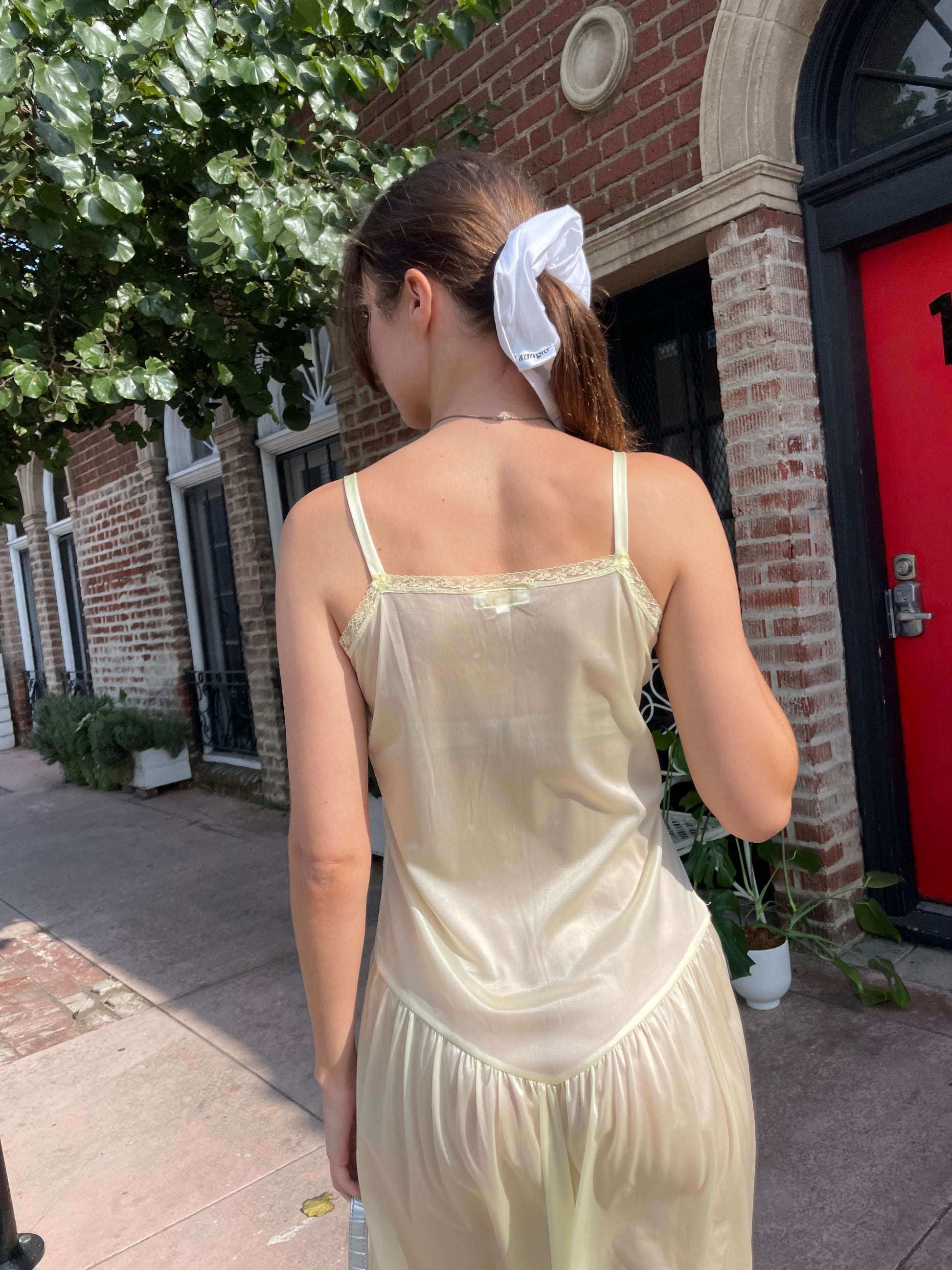 girl in yellow buttercup dress