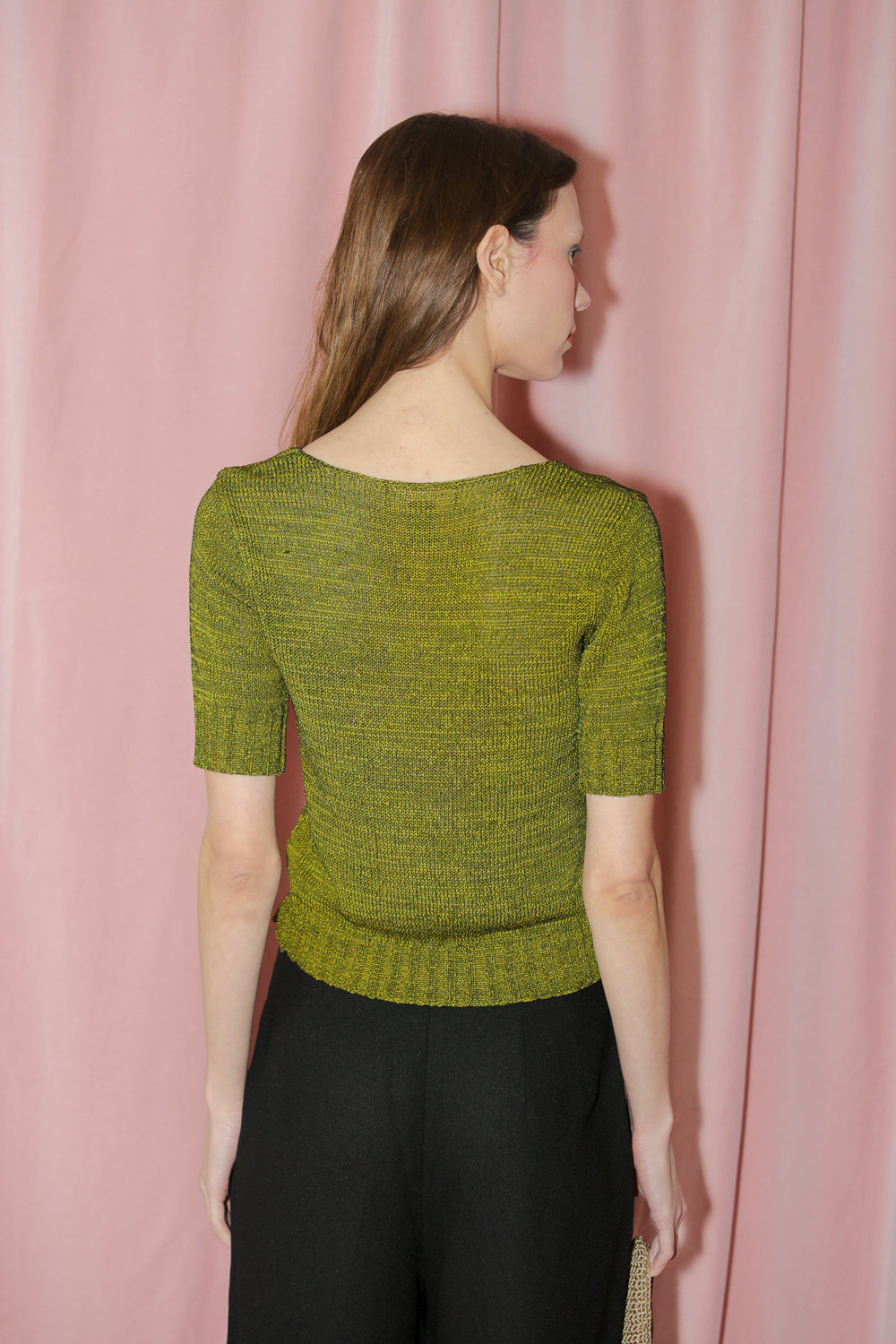 Olive Green Knit Top (S)