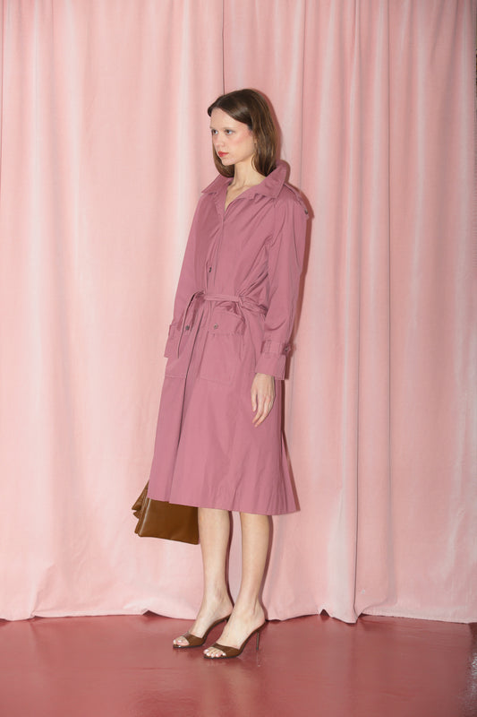 Mauve Trench Coat (S-M)
