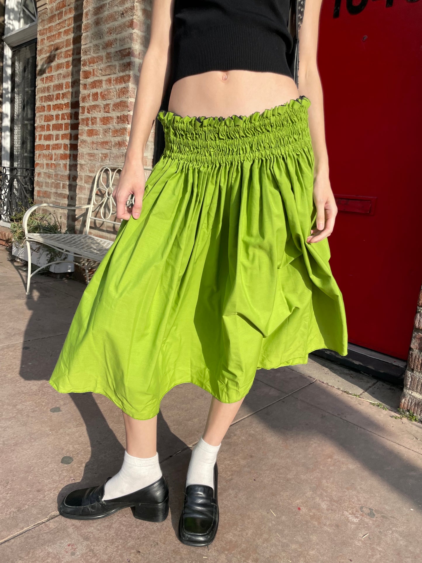 Lime Green Skirt (S)