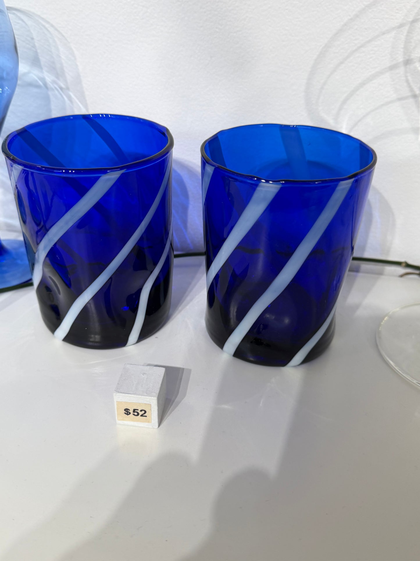 Blue and White Tumblers (Set of 2)