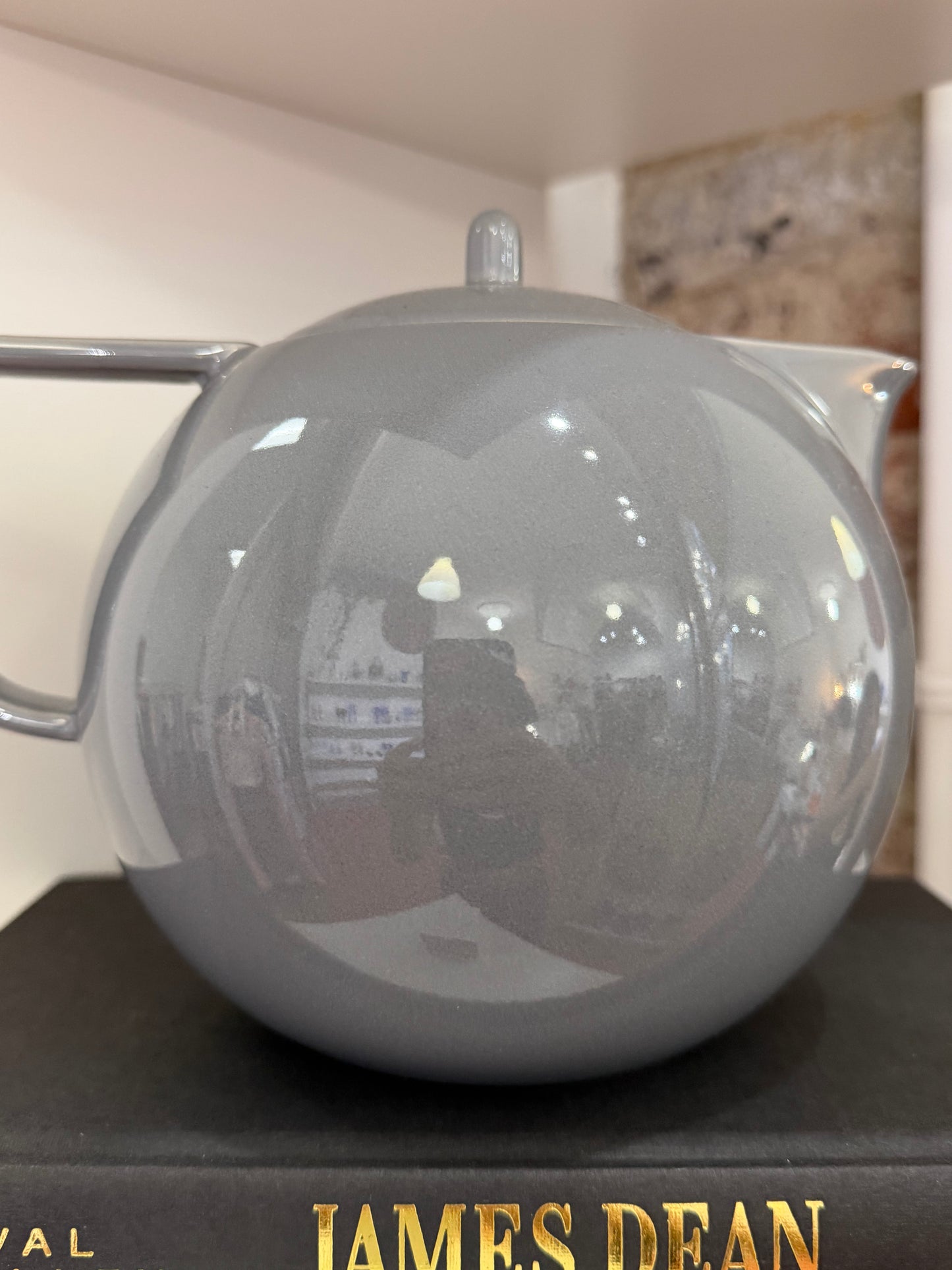 Vintage Gray Teapot