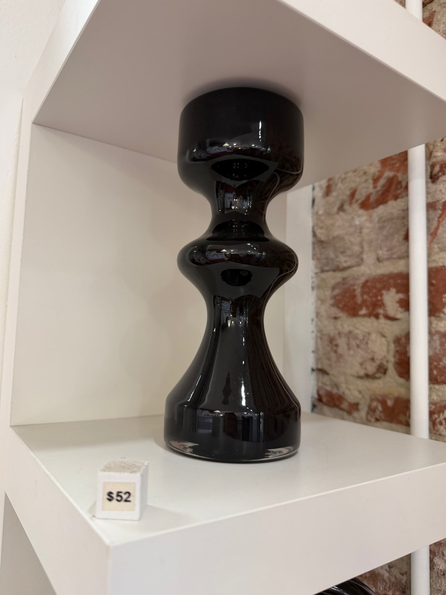 Black Curved Vase