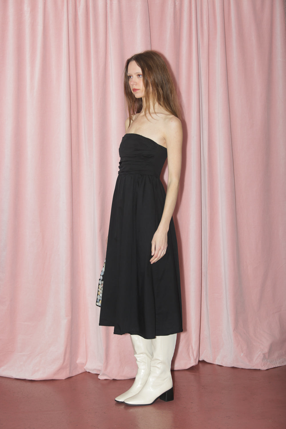 Black Strapless Dress (S)