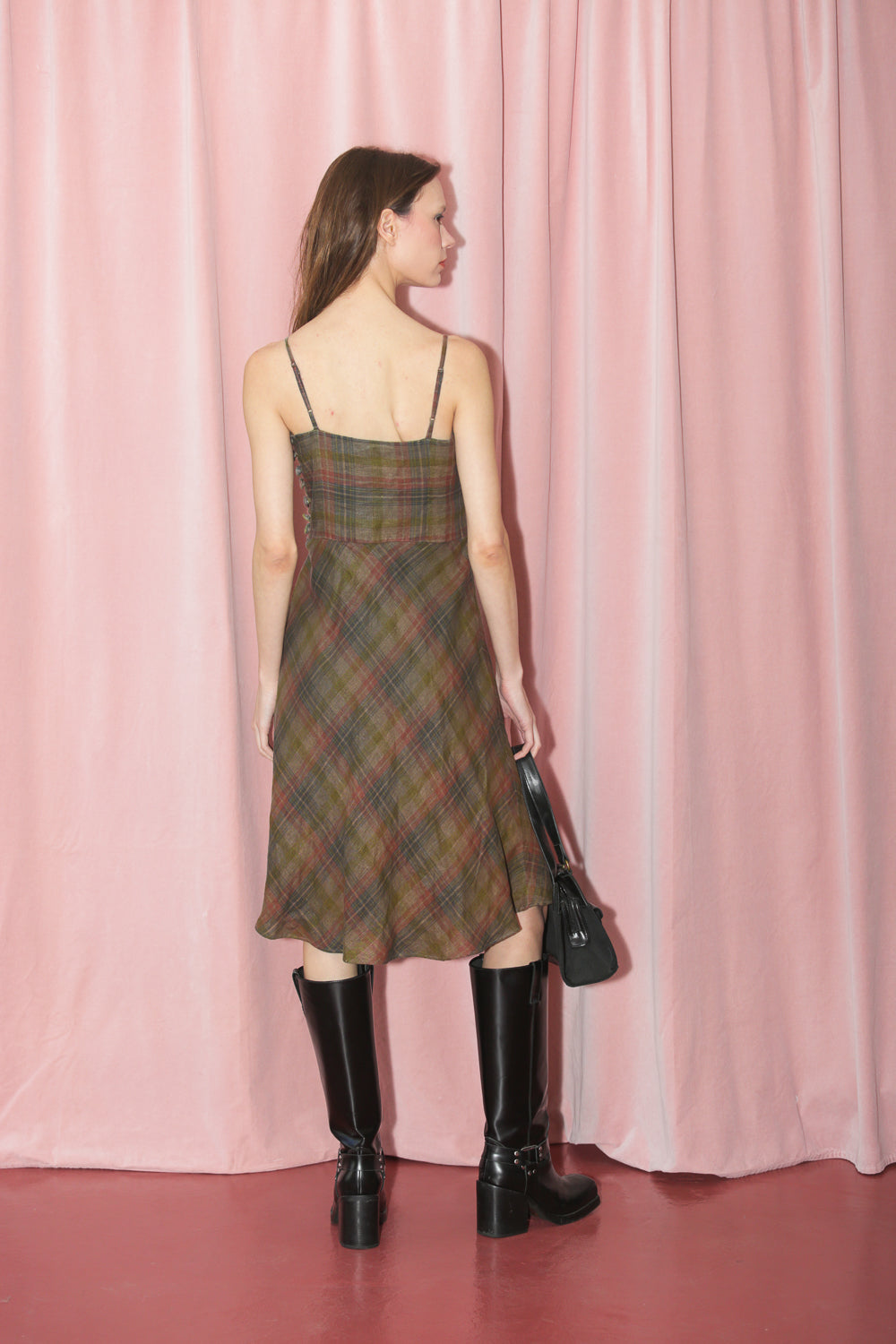 Plaid Brown Dress (S)