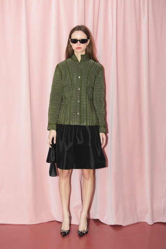 Emerald Green Textured Jacket (M)