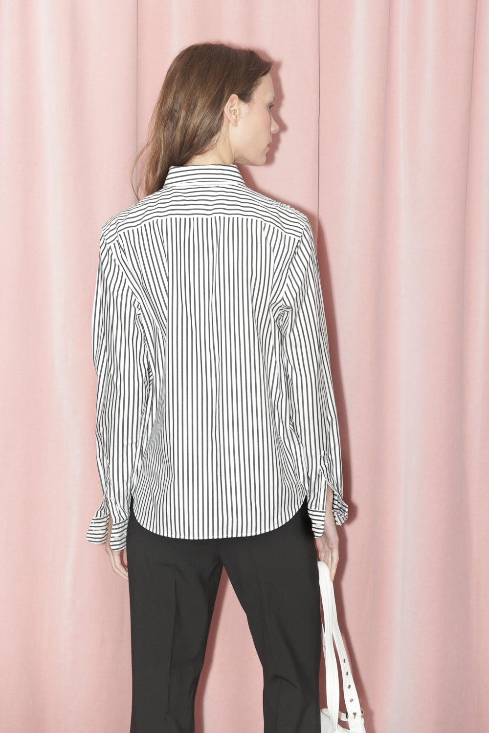 Black Striped Button Down (S)