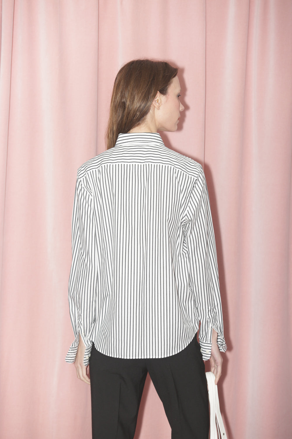 Black Striped Button Down (S)
