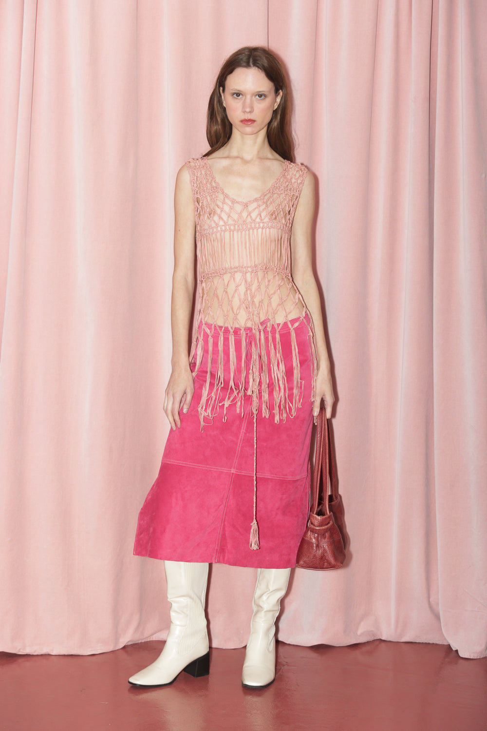 Peachy Crochet Top (S-M)