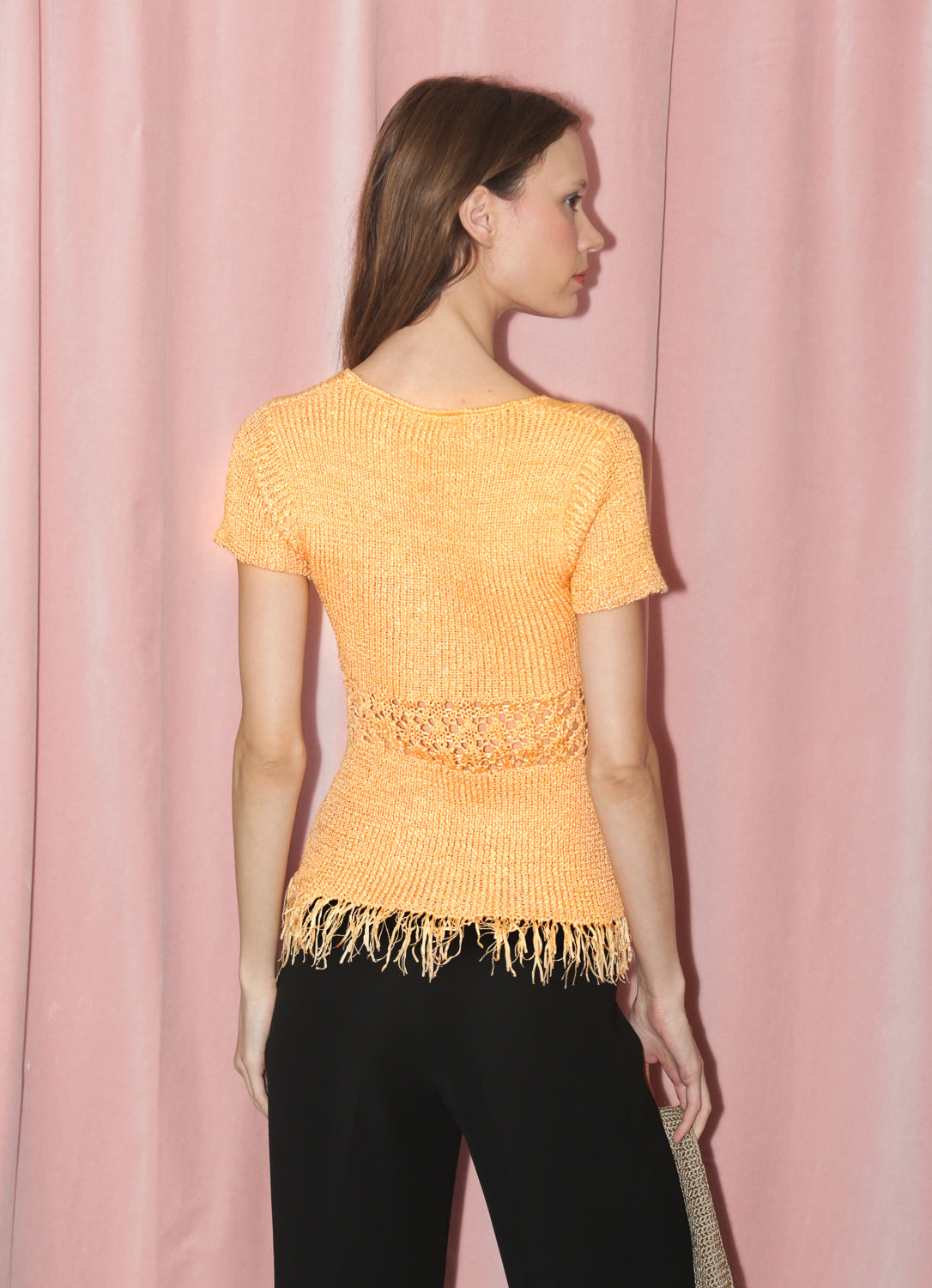 Orange Knit Top (S)
