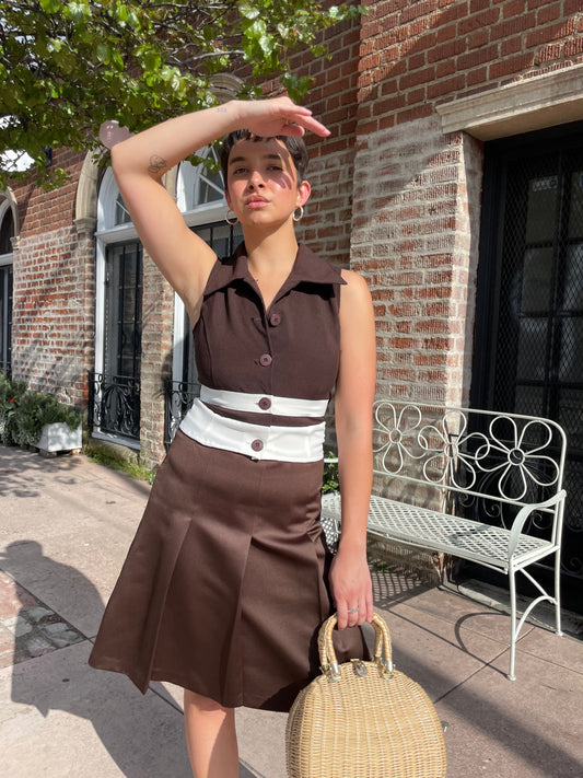 Brown Button Down (S)