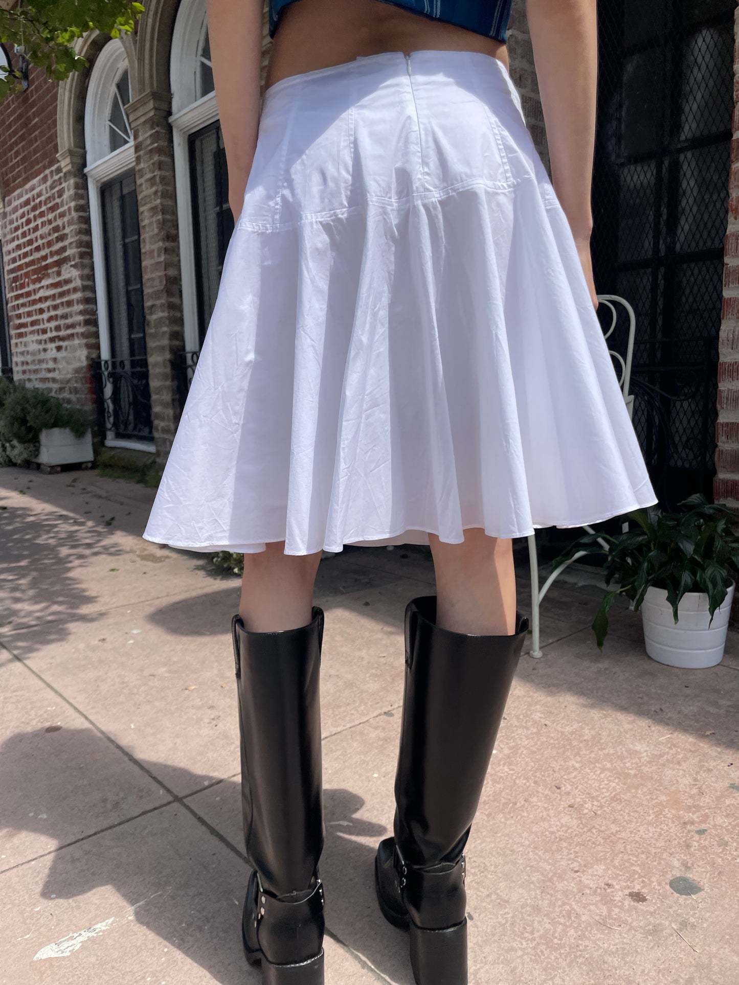 White Pleated Skirt (S)