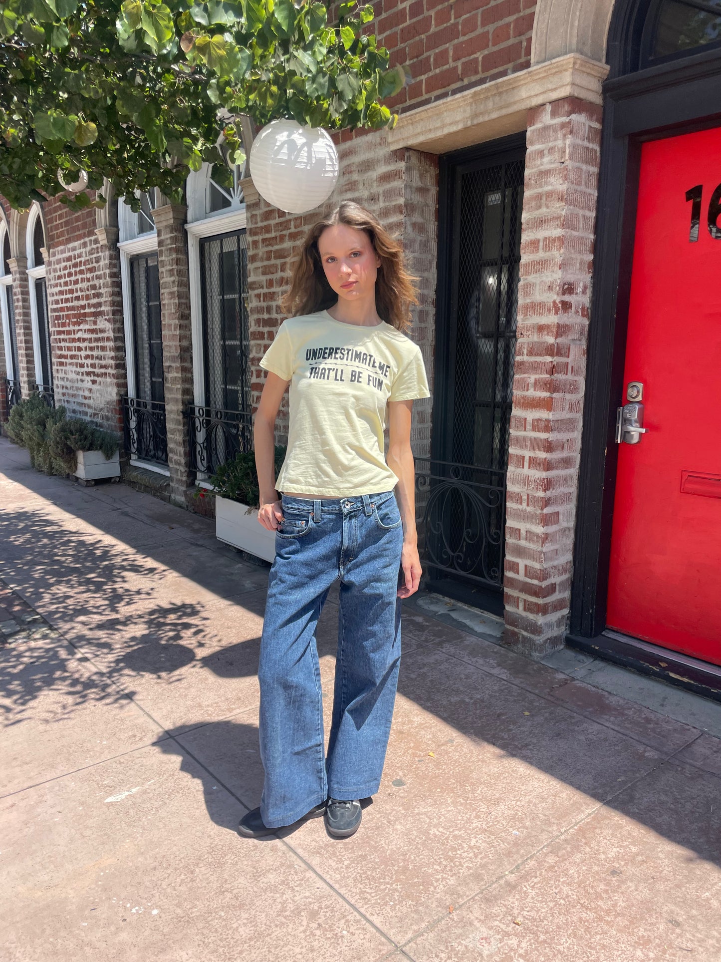 “Underestimate Me That'll Be Fun" Baby Tee (S)