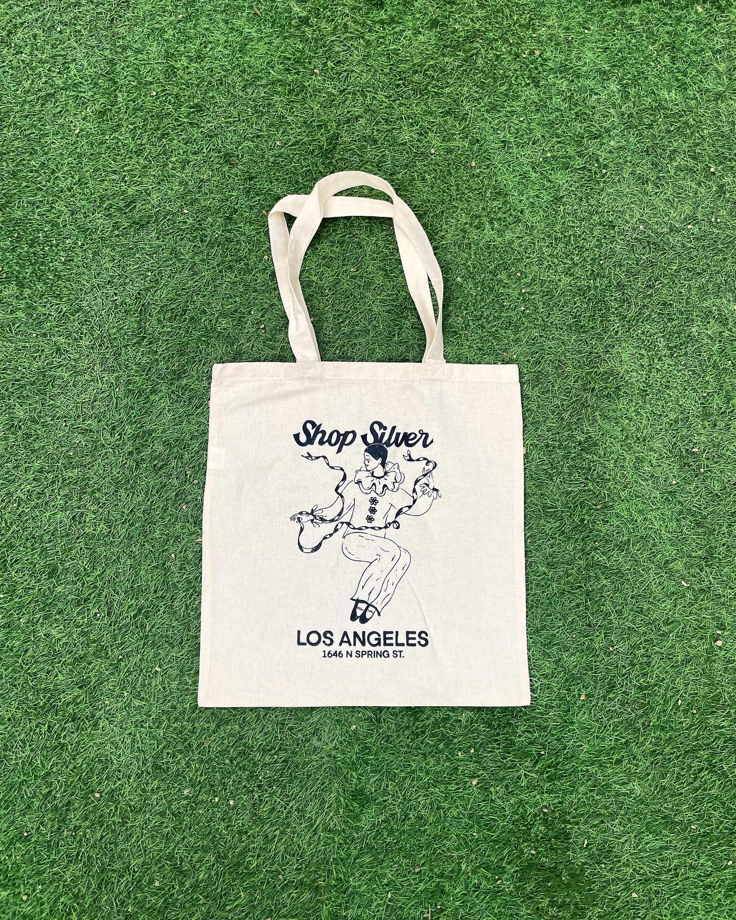 Shop Silver French Pierrot Tote
