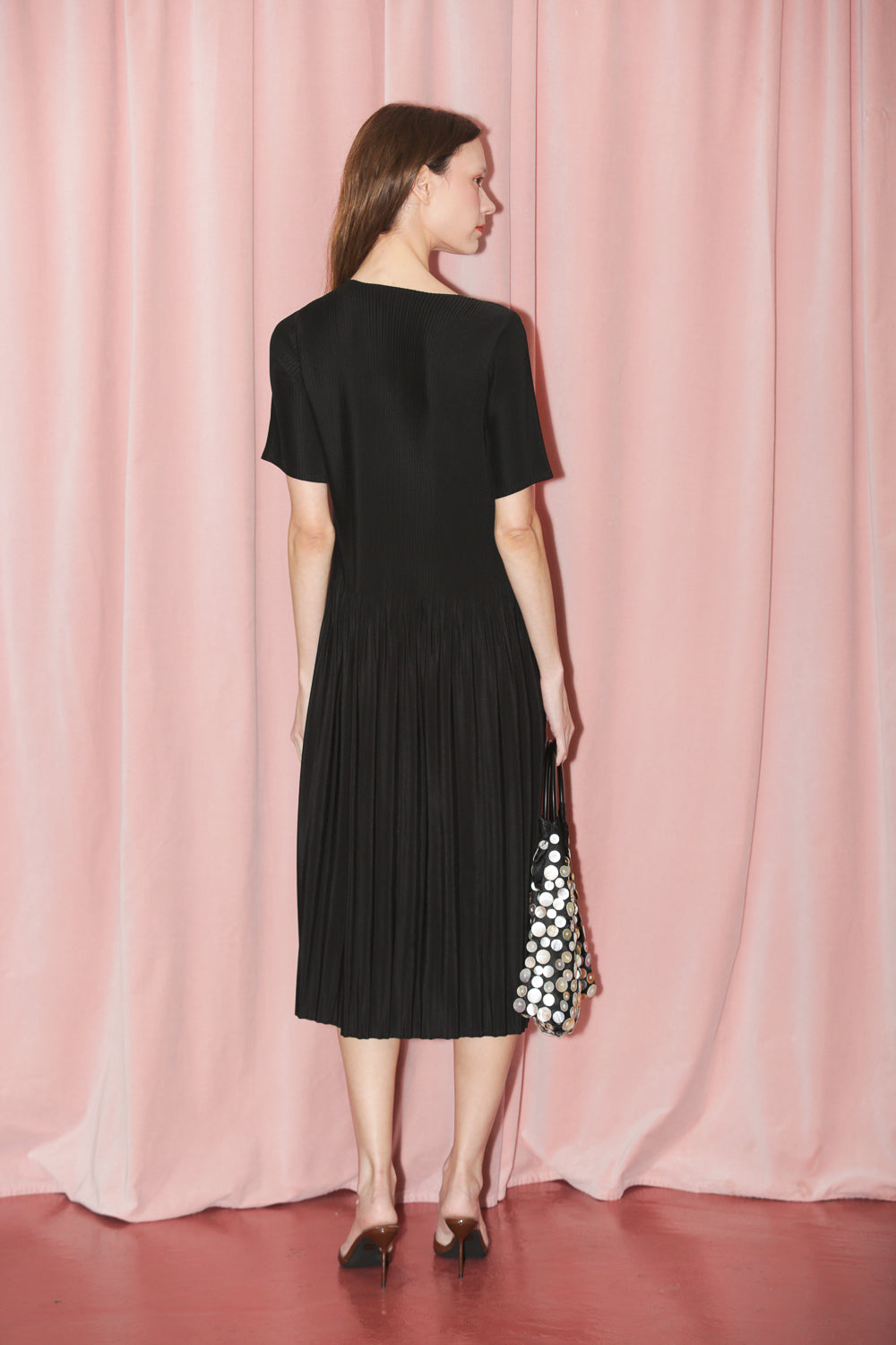 Black Pleated Dress (S)