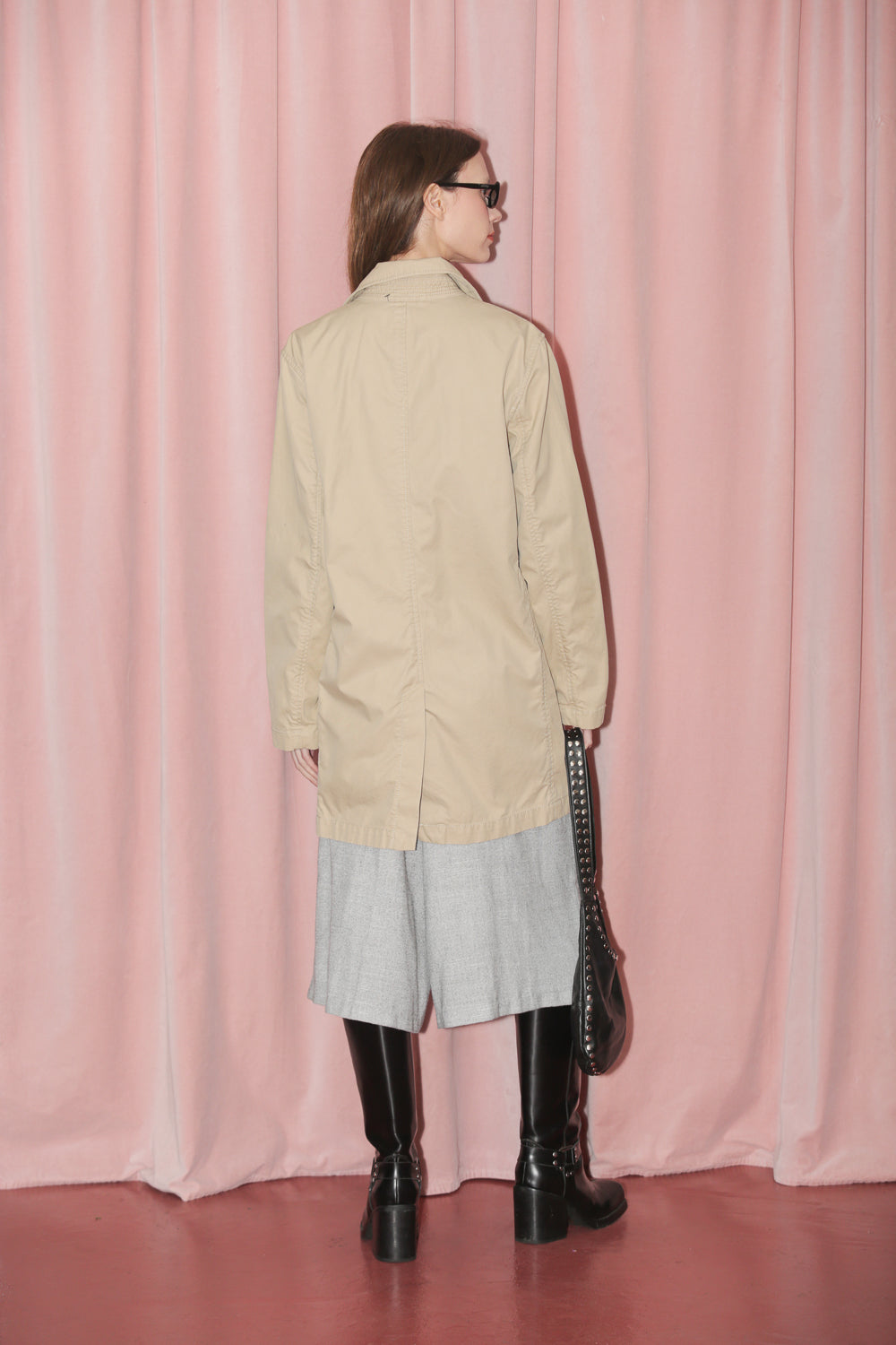 Ecru Trench Coat (S)