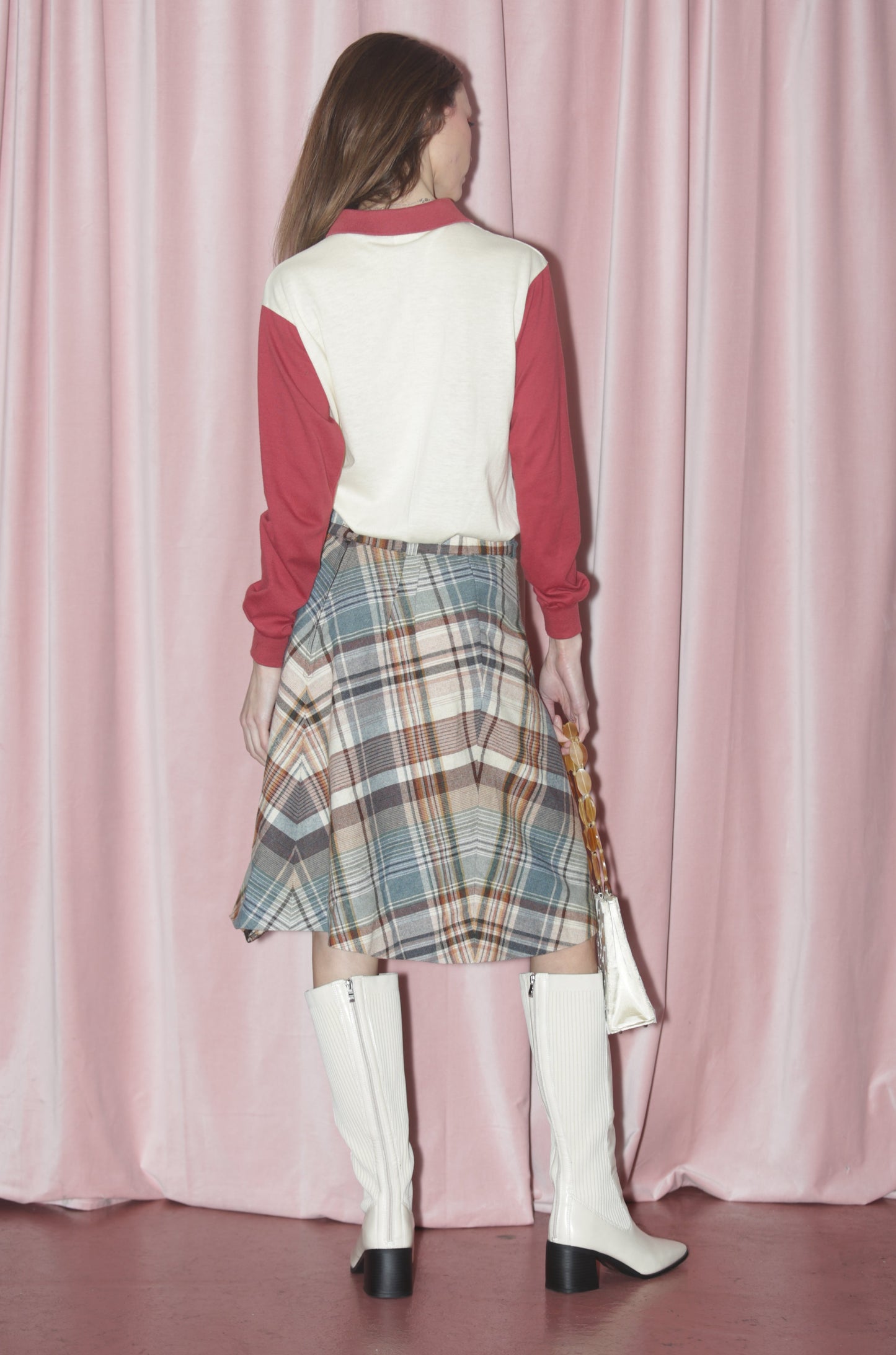 girl in plaid skirt