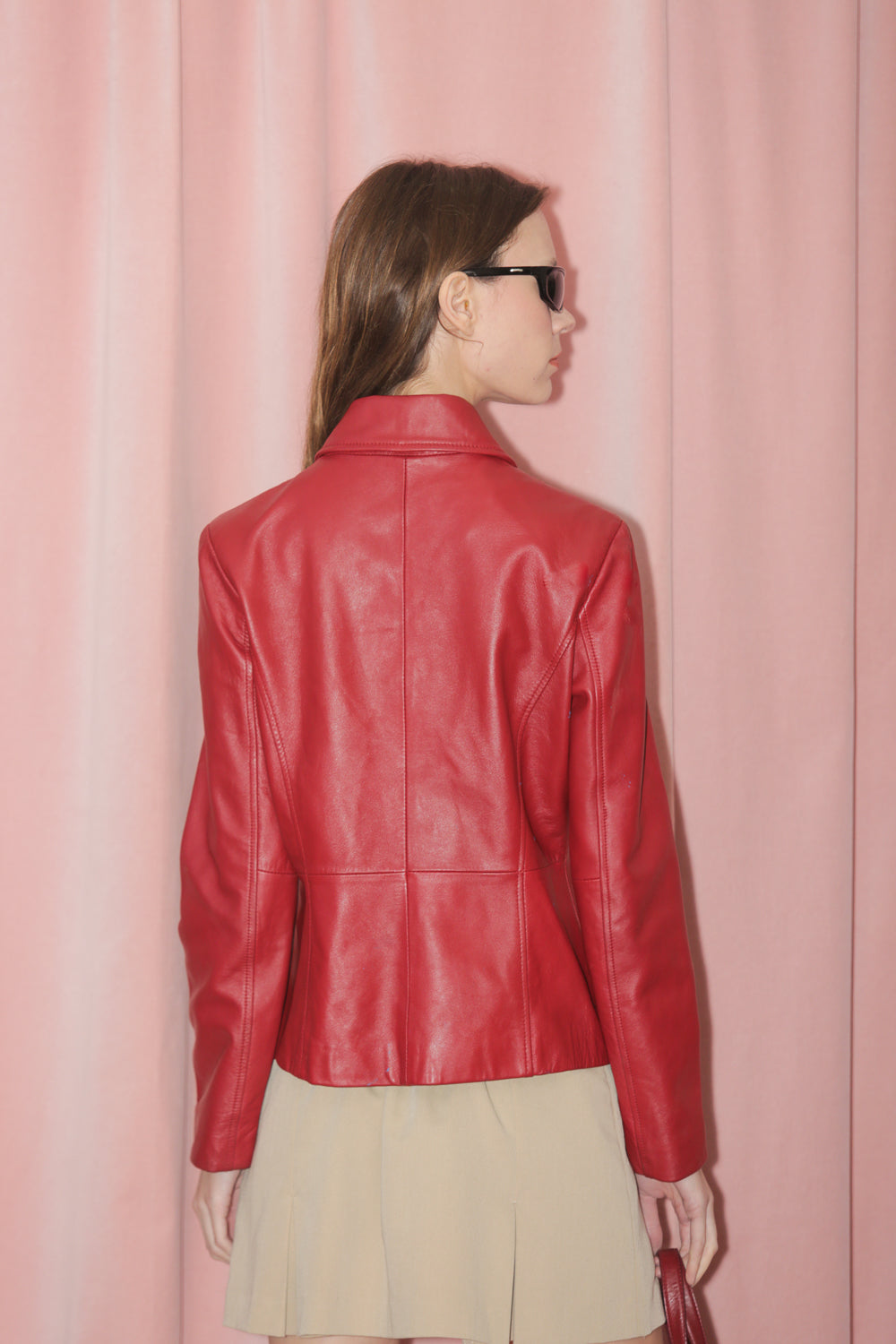 Red Leather Jacket (S)