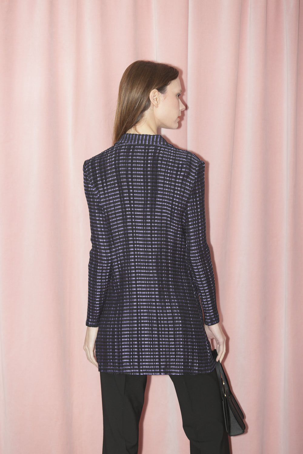 Purple Striped Button Down (S)