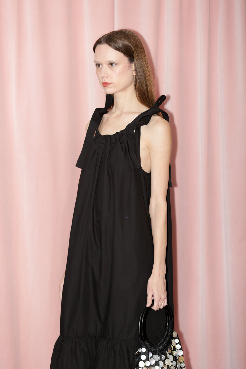 Black Bow Tie Dress (S)