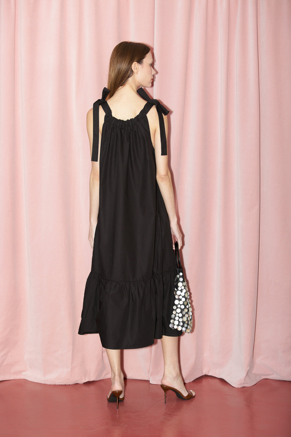 Black Bow Tie Dress (S)