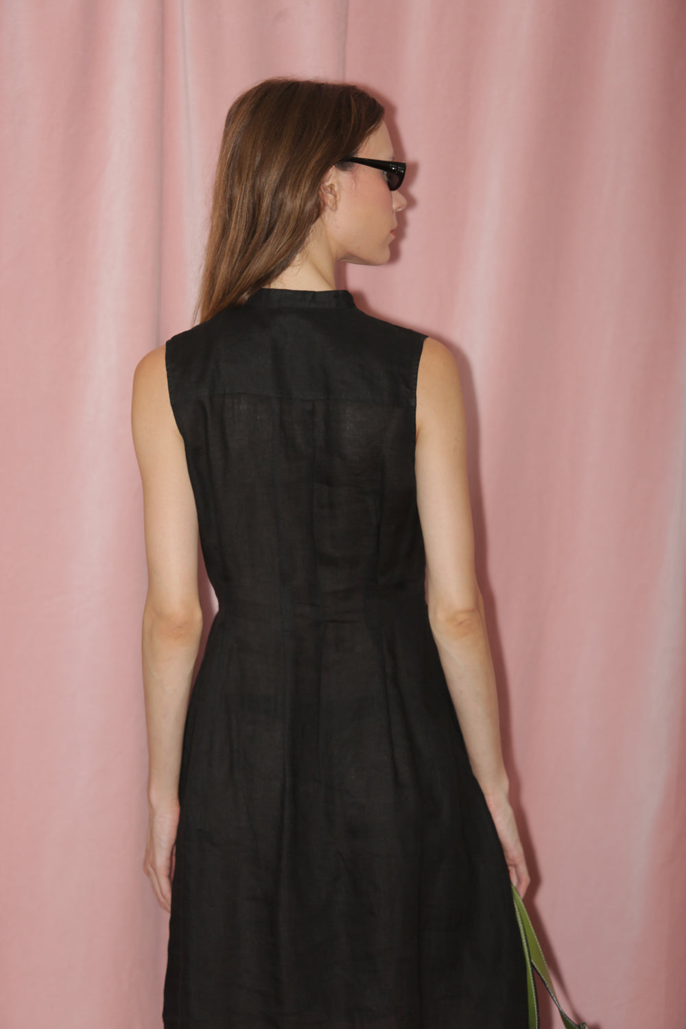 Black Sheer Cotton Dress (S)