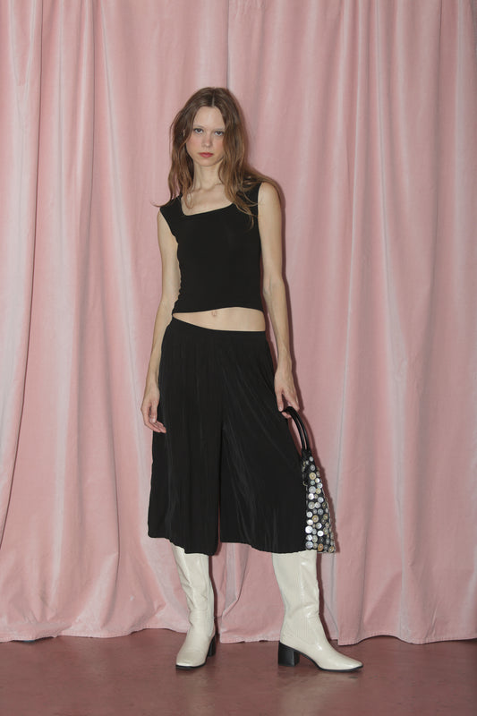 Black Wide Leg Pant (S)