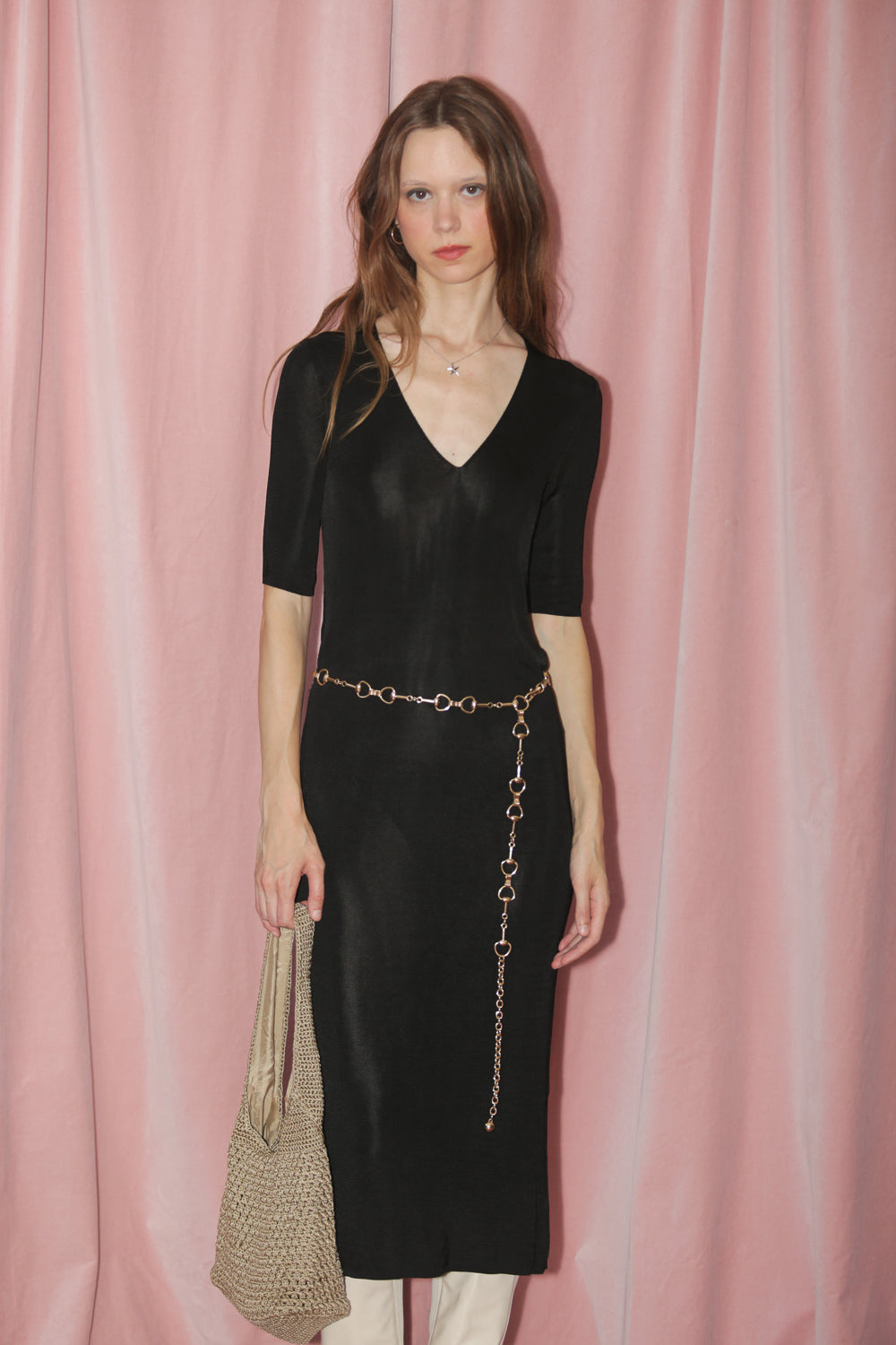 Black Knit Dress (S)