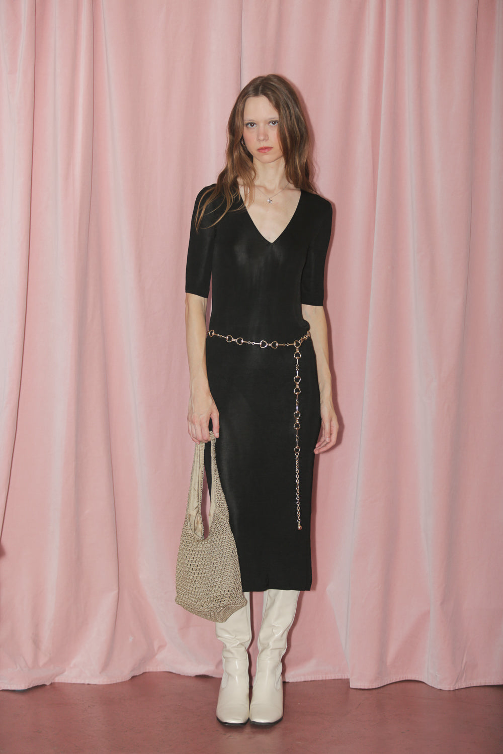 Black Knit Dress (S)