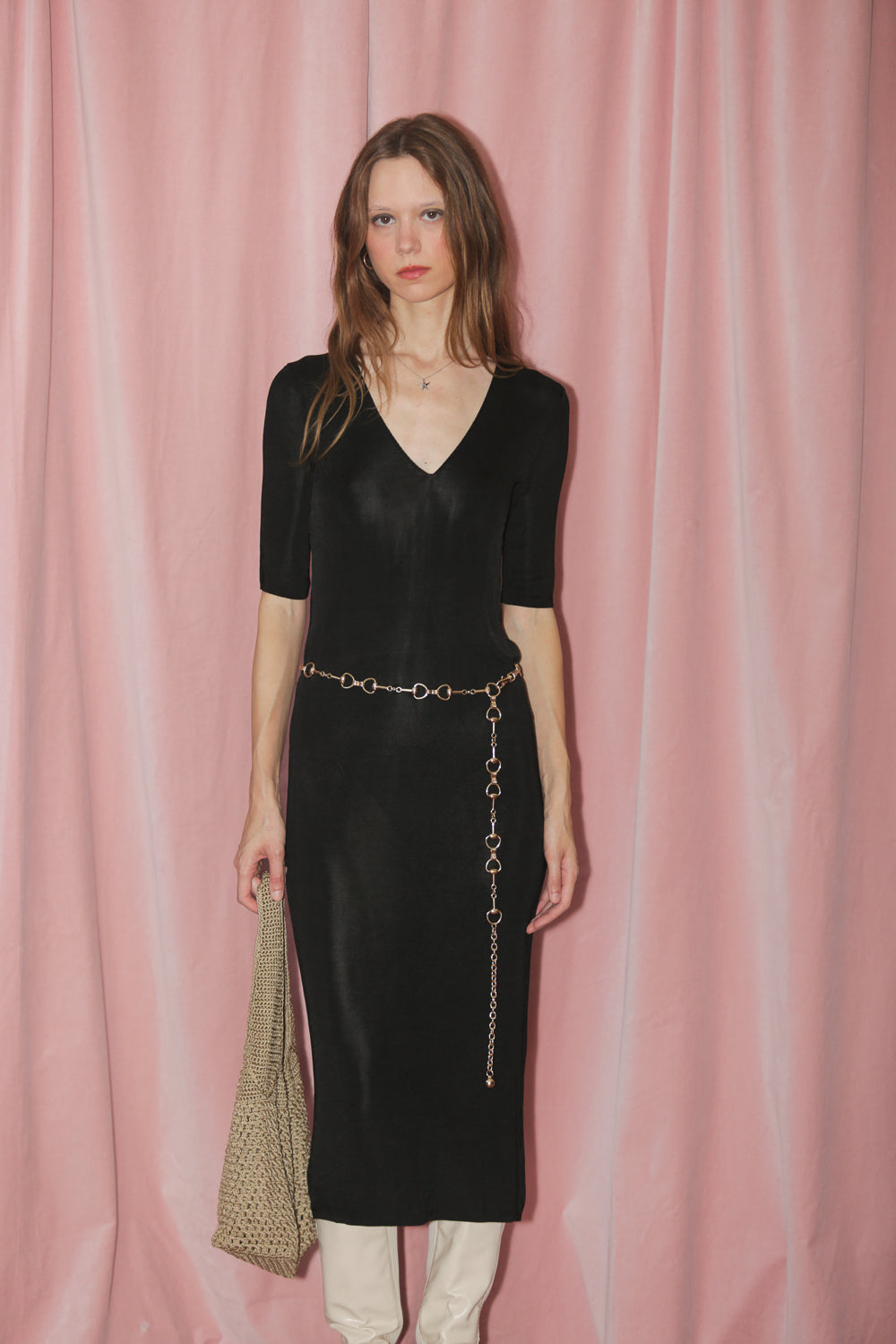 Black Knit Dress (S)