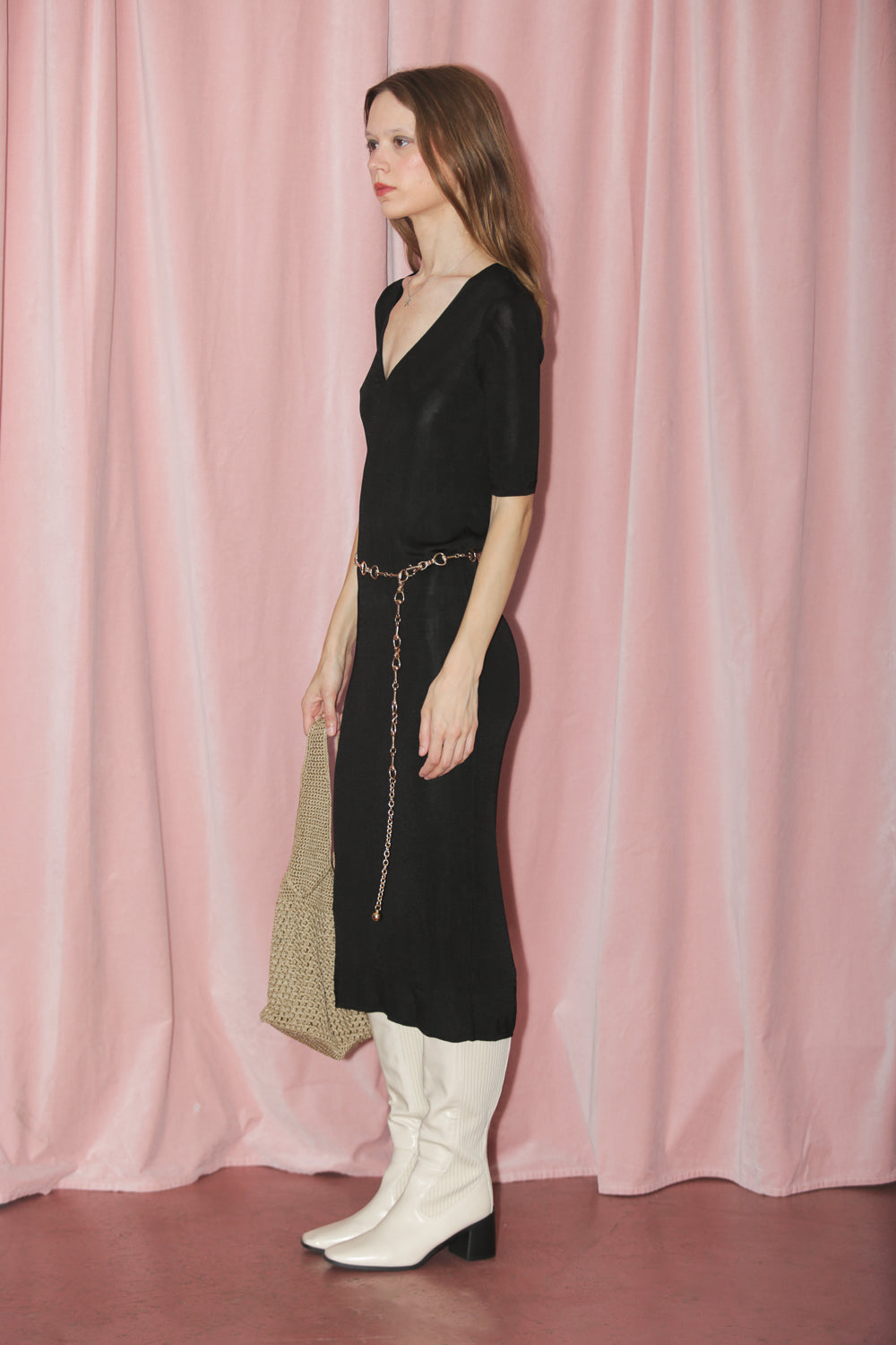 Black Knit Dress (S)