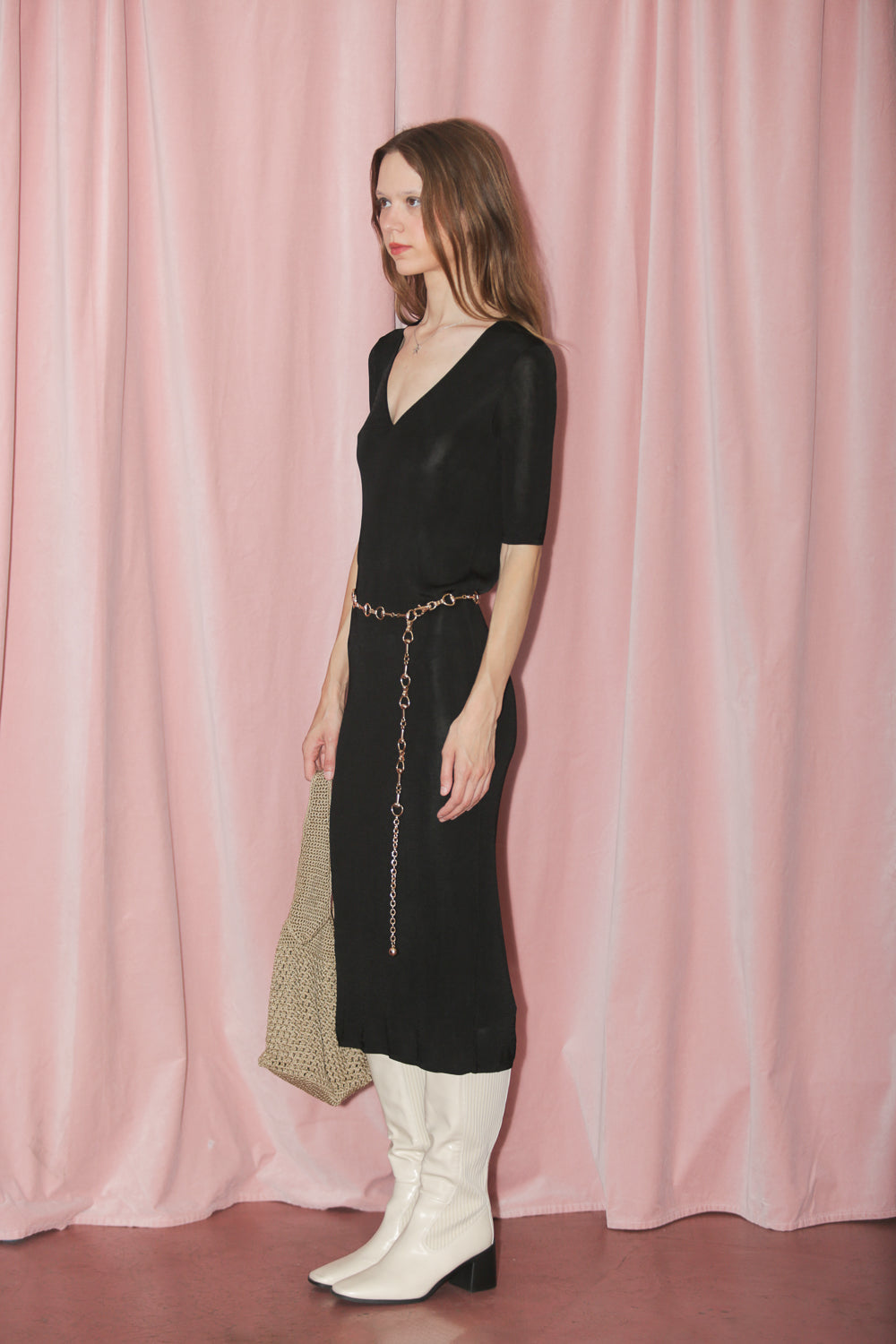 Black Knit Dress (S)