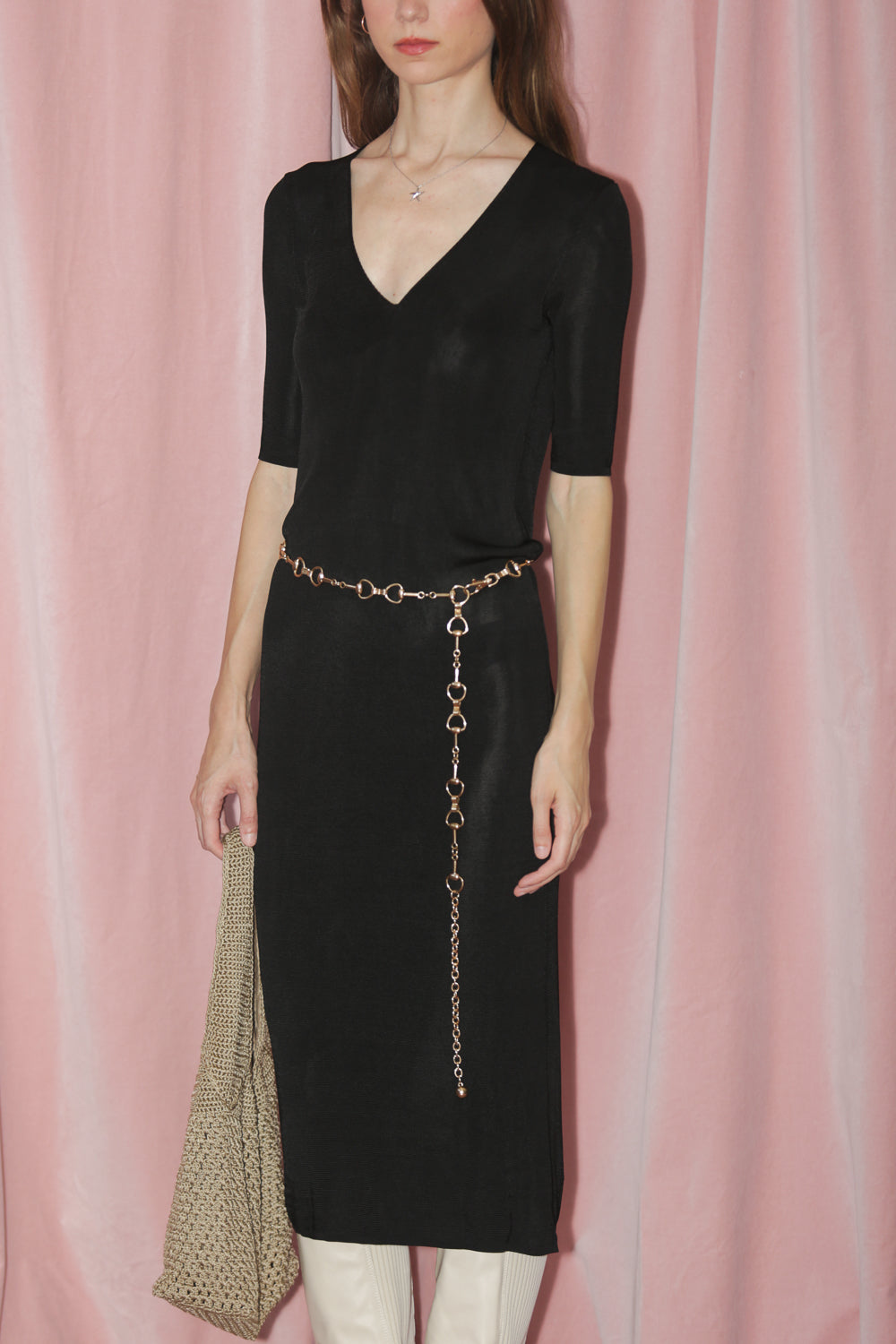 Black Knit Dress (S)