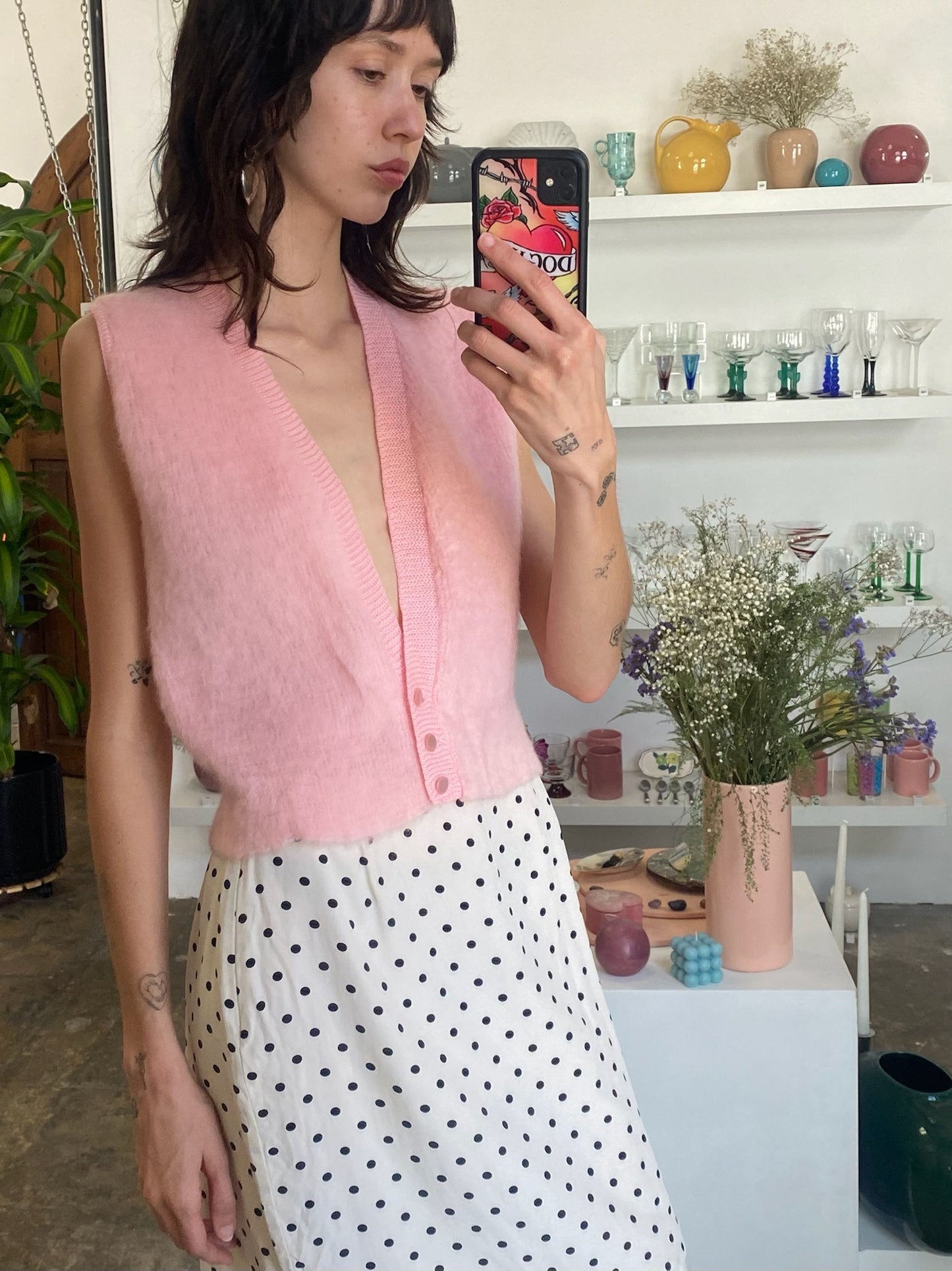 Pink Wool Vest (M)