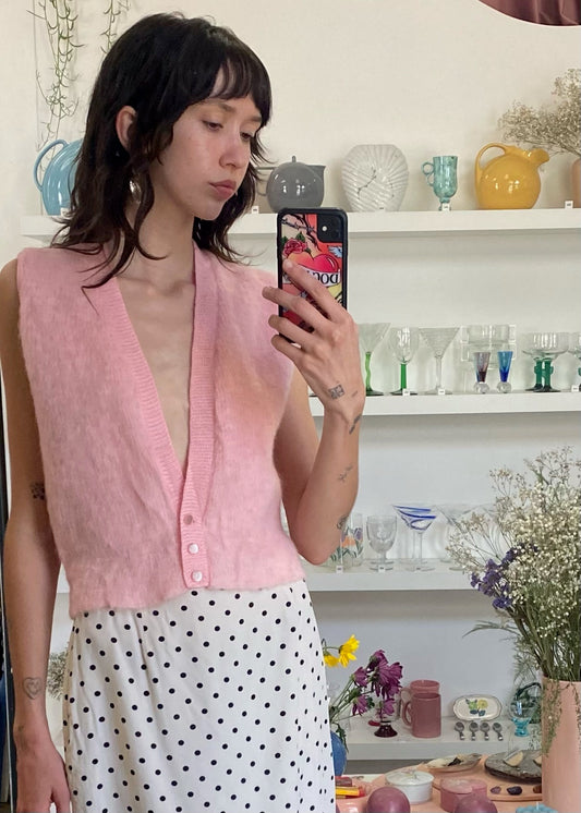 Pink Wool Vest (M)