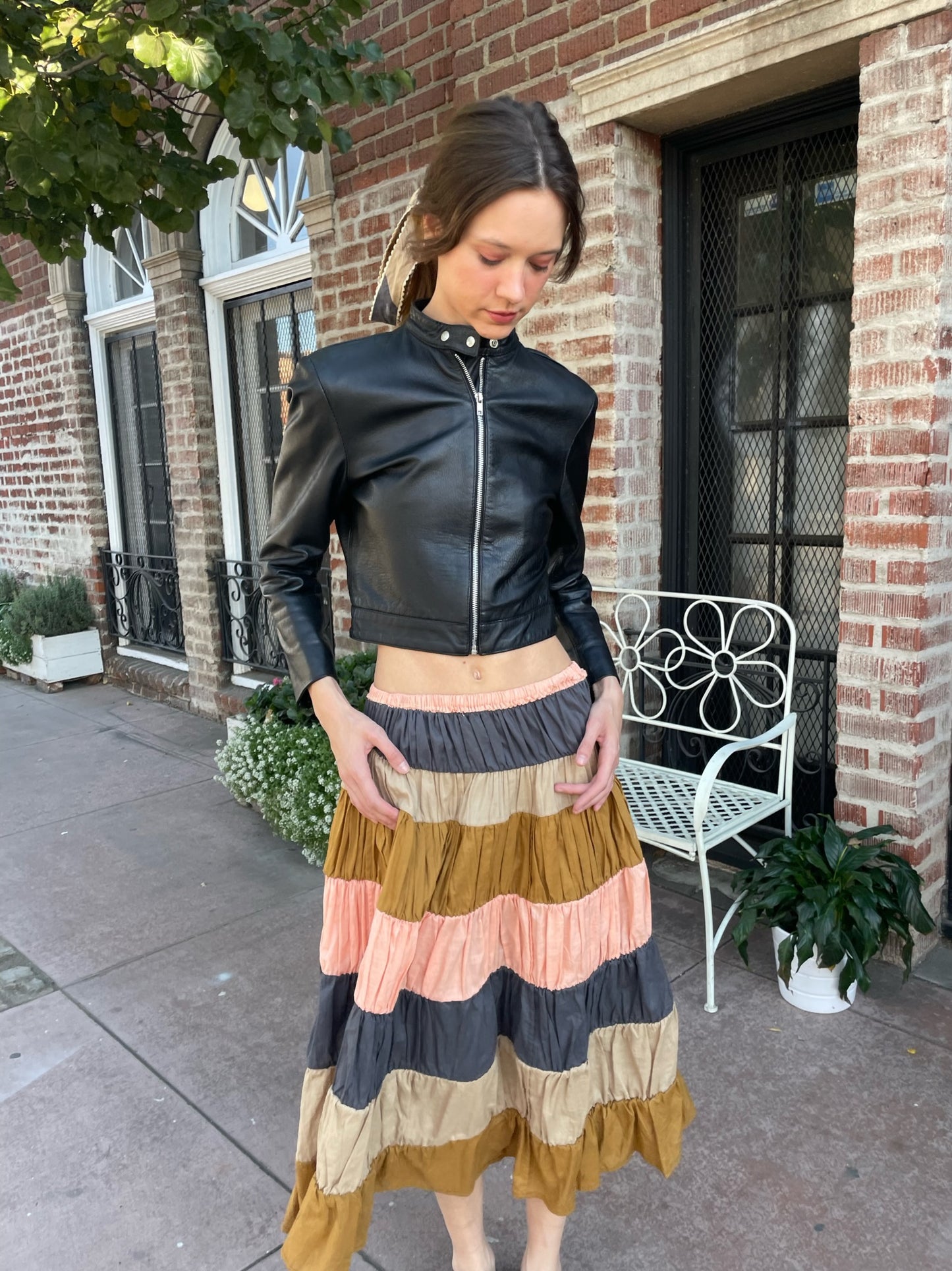 Multicolor Flowy Maxi Skirt