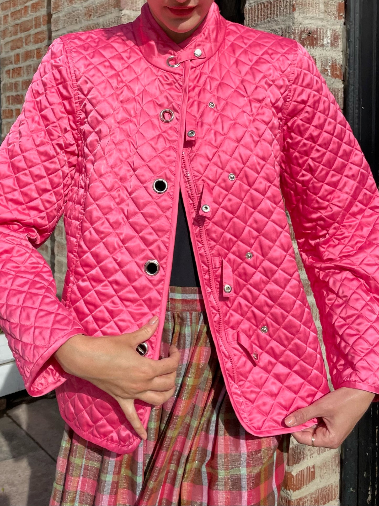 Pink Quilted Jacket