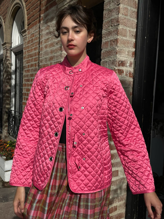 Pink Quilted Jacket