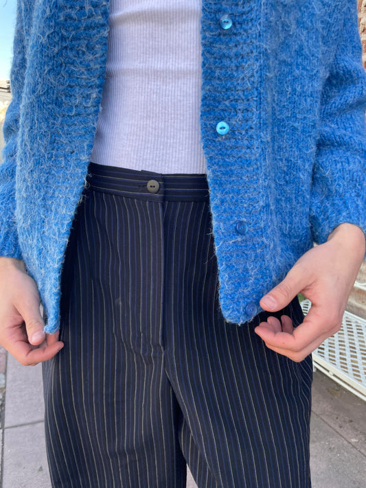 Pin Striped Black Trousers