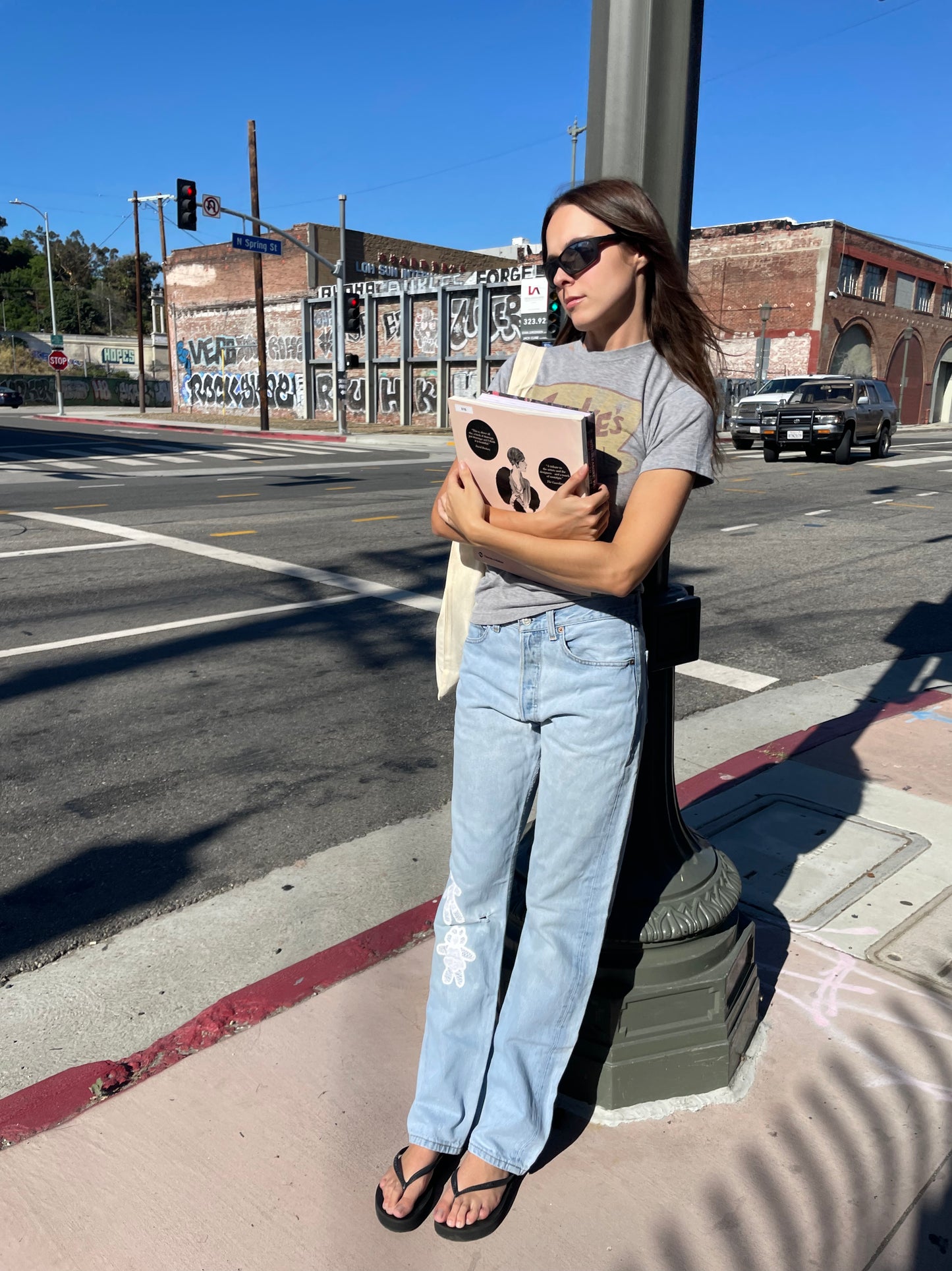 girl in blue jeans