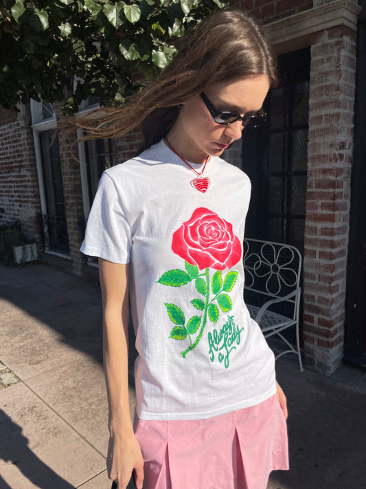 "Always A Lady" Rose Tee (S)