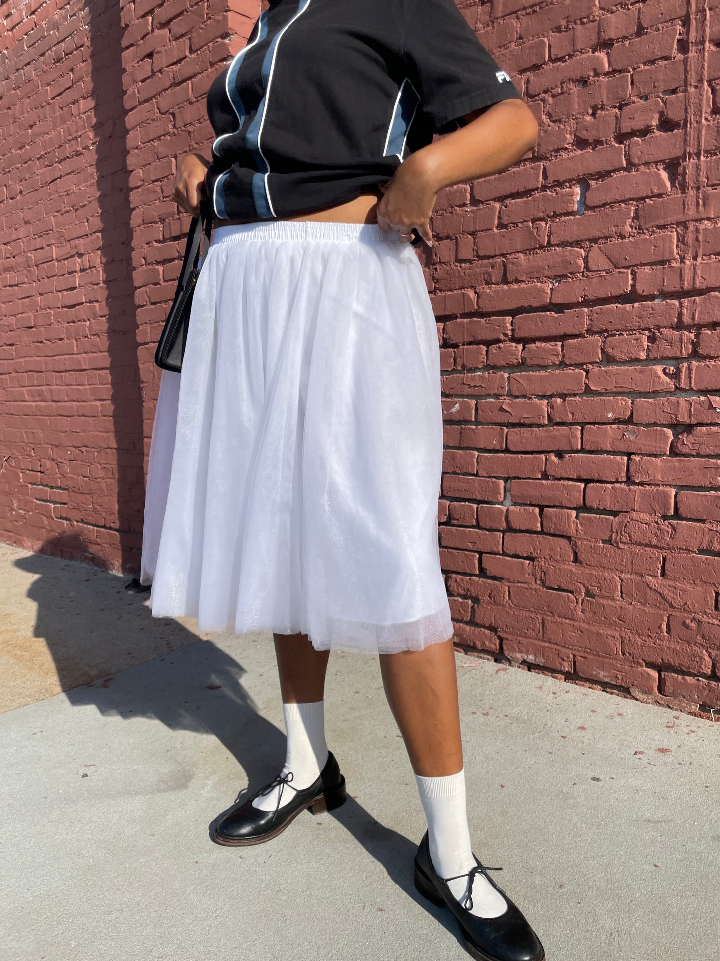 girl in white tulle skirt